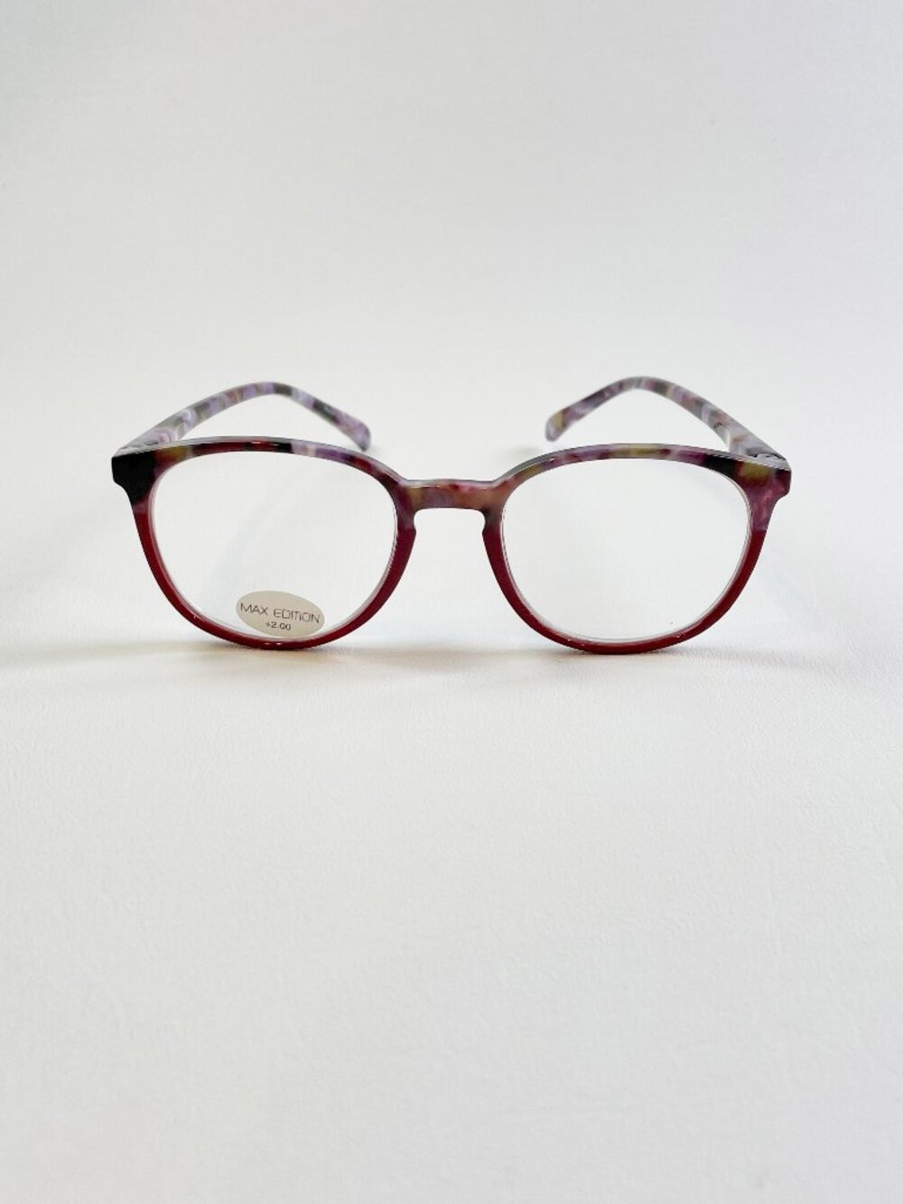 Max Edition +2.00 Rose & Lavender Tortoise Reading Glasses